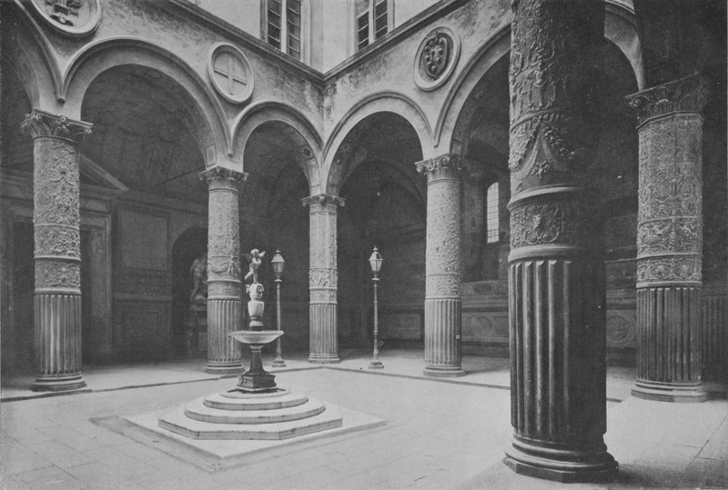 Florens, Palazzo Vecchio, The Cortil (s/v foto) av Italian Photographer