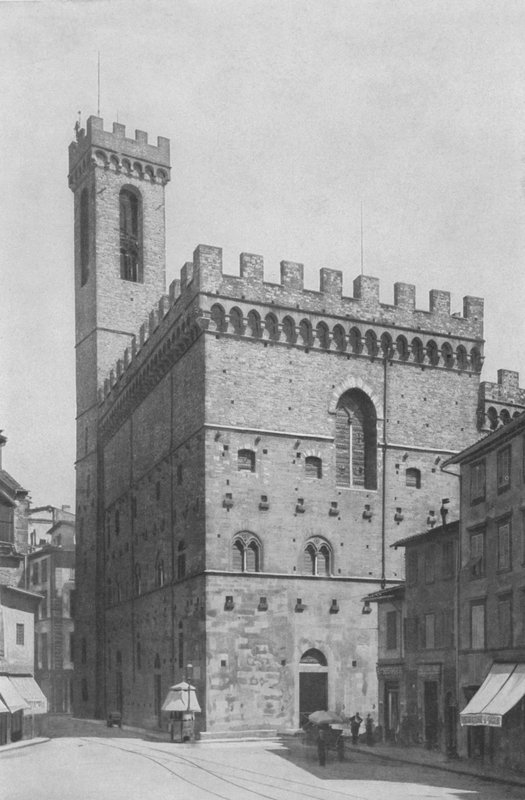 Florens, Palazzo del Podesta, Nationalmuseet (s/v foto) av Italian Photographer