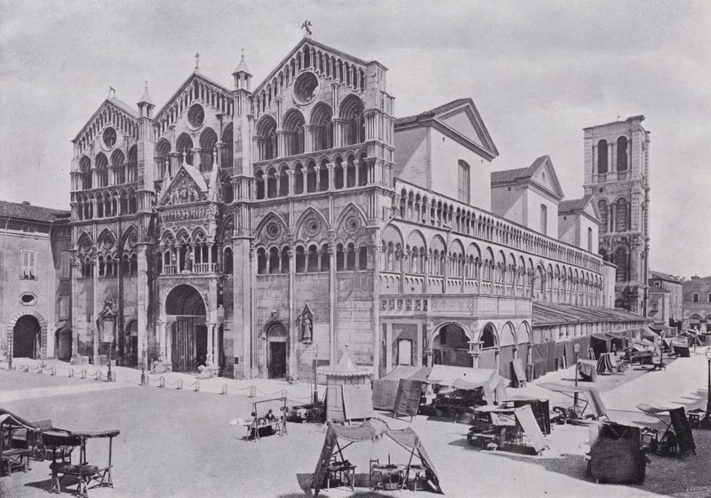 Italien: Cathedral, Ferrara (s/v foto) av Italian Photographer