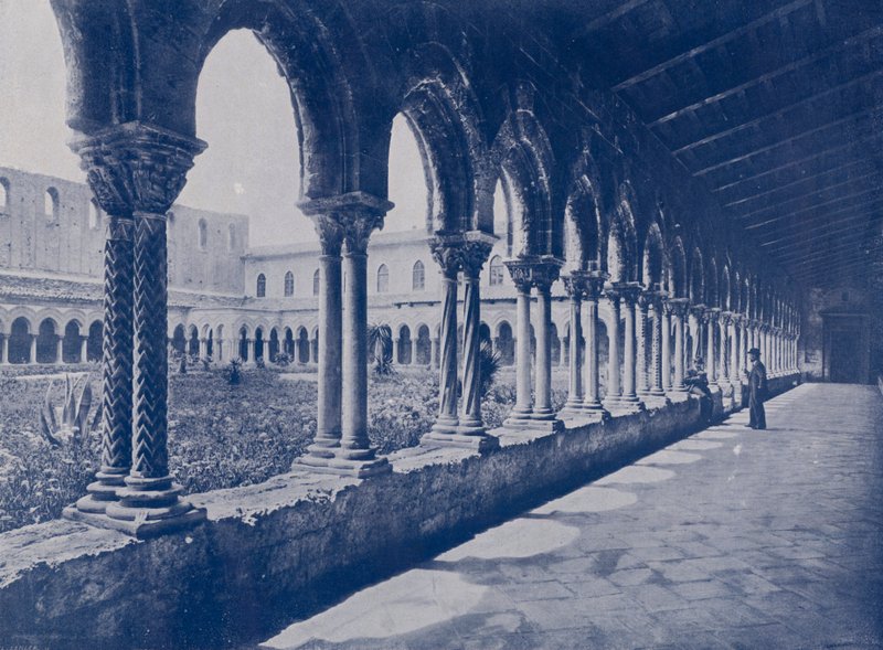 Italien: Monreale, Benediktinerklostret (s/v foto) av Italian Photographer