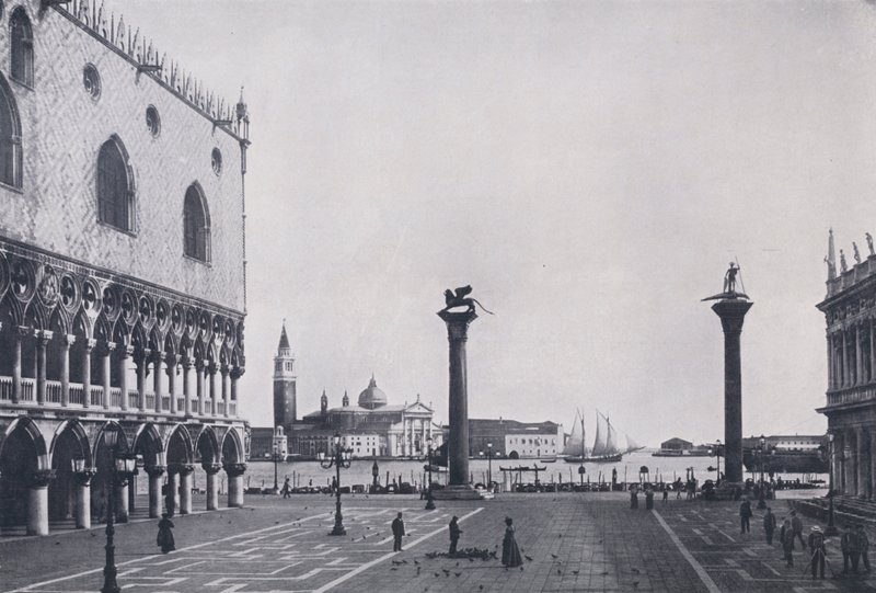 Italien: Venedig, Piazzetta (s/v foto) av Italian Photographer