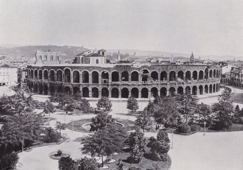 Italien: Verona, den romerska arenan (s/v foto) av Italian Photographer