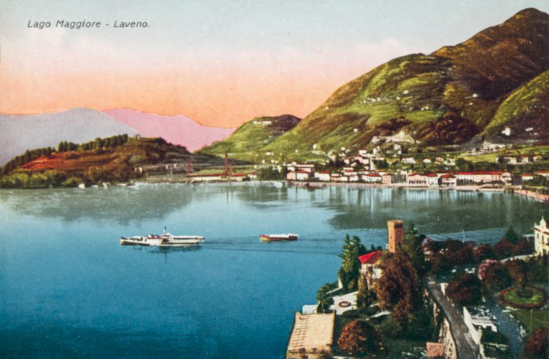 Lago Maggiore, Laveno (färgfoto) av Italian Photographer