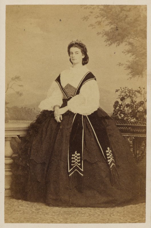 Maria Sophie av Bayern, drottning gemål av Francis II, kung av de två Sicilierna (s/v foto) av Italian Photographer