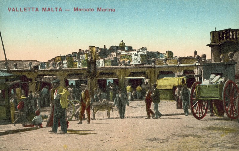 Marina market, Valletta (färgfoto) av Italian Photographer
