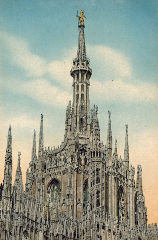 Milano / Milano: La Madonnina (färgfoto) av Italian Photographer