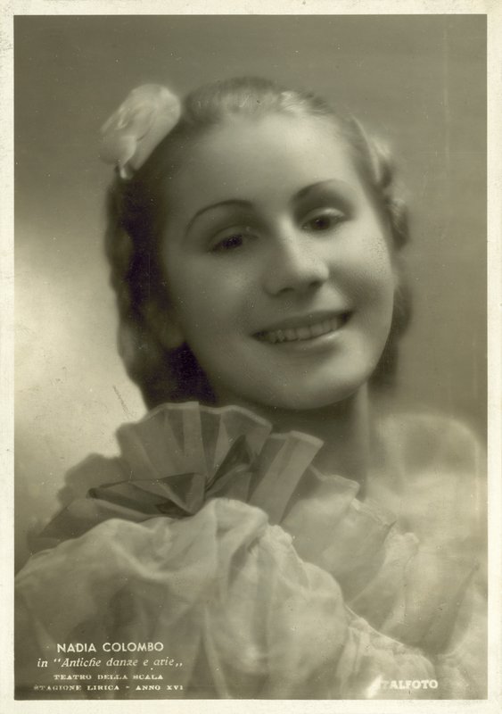 Nadia Colombo, italiensk ballerina (s/v foto) av Italian Photographer