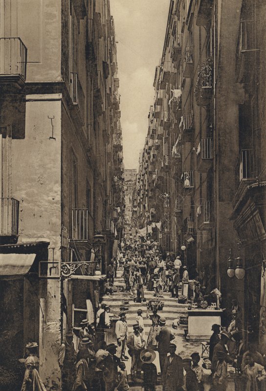 Neapel: Gradoni Di Chiaia (s/v foto) av Italian Photographer