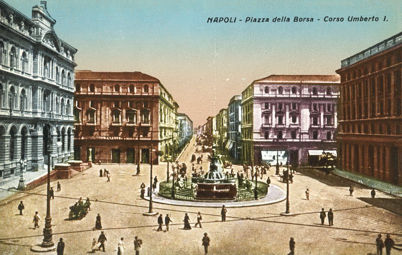 Neapel, Italien, Piazzo Della Borsa, Corso Umberto I av Italian Photographer