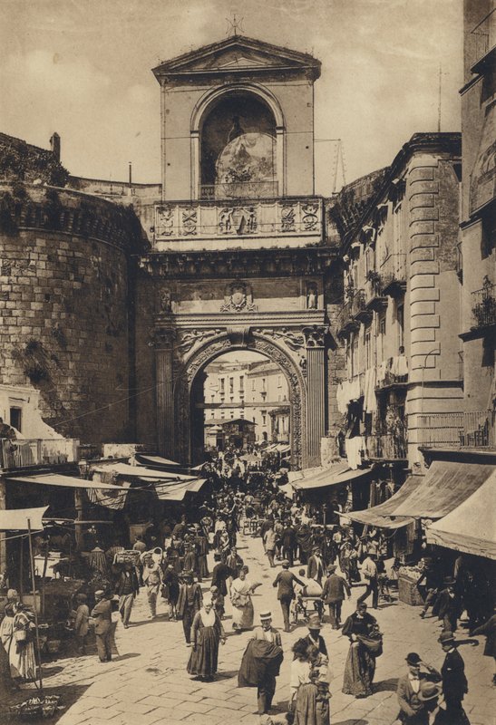 Neapel: Porta Capuana (s/v foto) av Italian Photographer