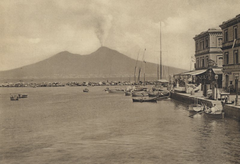 Neapel: S Lucia Col Vesuvio (s/v foto) av Italian Photographer