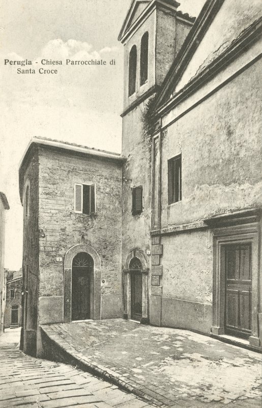 Perugia: Församlingskyrkan Santa Croce (svartvitt foto) av Italian Photographer