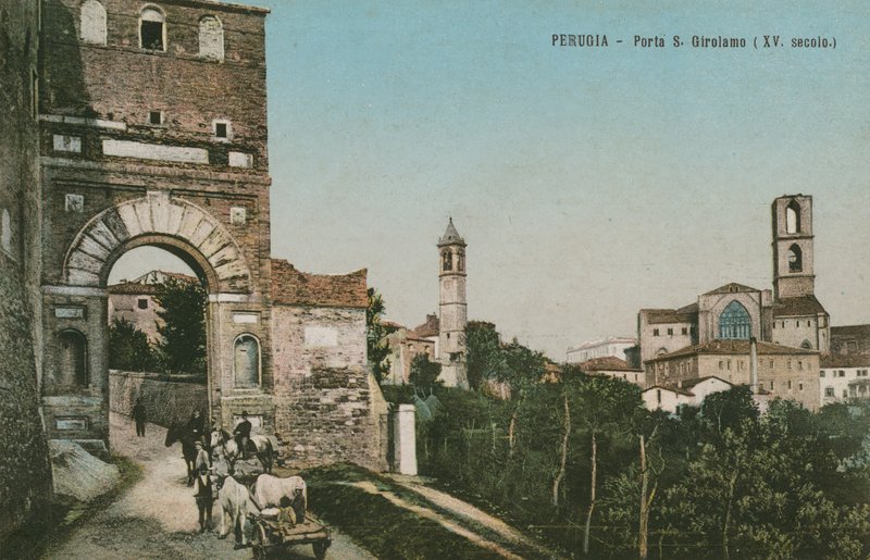 Perugia, Porta S Girolamo, 1400-talet av Italian Photographer