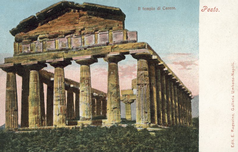 Pesto, Italien, Ceres tempel av Italian Photographer