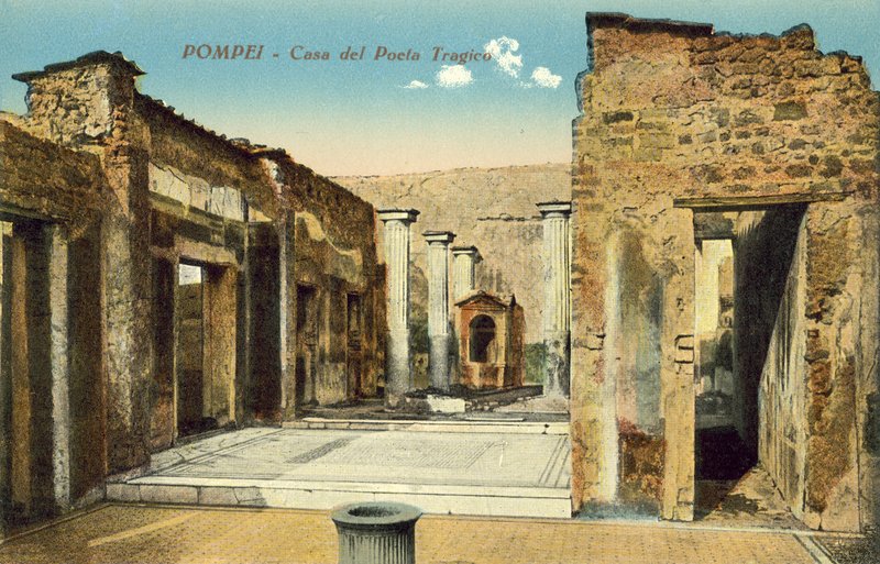 Pompeji, Italien, den tragiska poetens hus av Italian Photographer