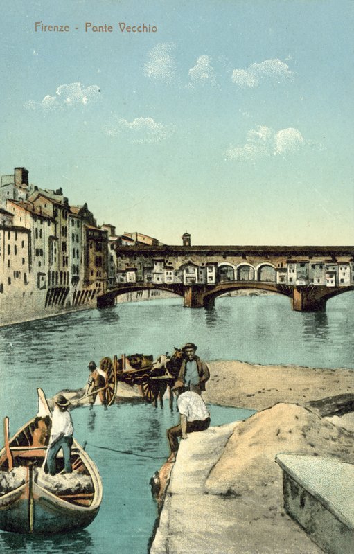 Ponte Vecchio, Florens (färgfoto) av Italian Photographer