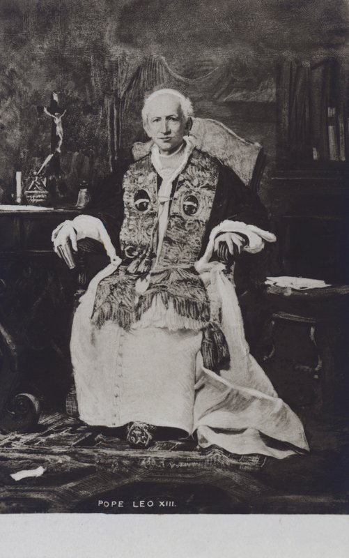 Påve Leo XIII (svartvitt foto) av Italian Photographer