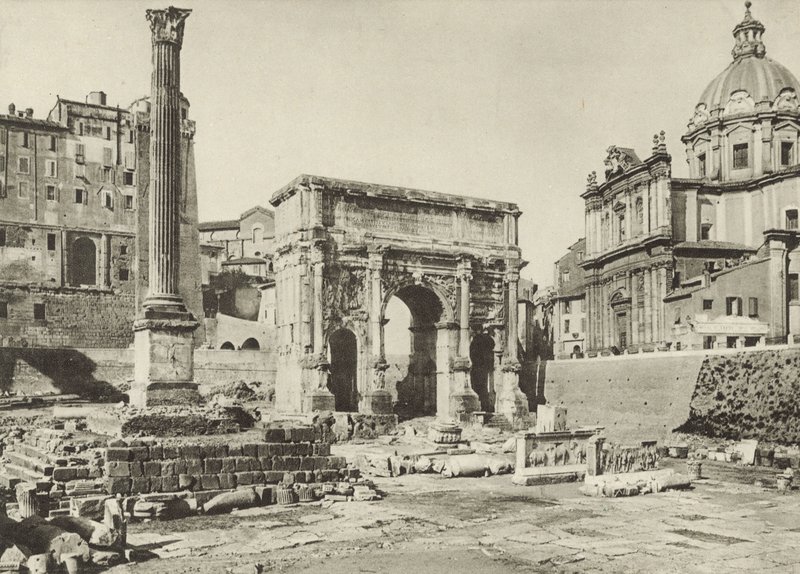 Forum Romanum, Septimius Severus båge med Phocas kolumn av Italian Photographer