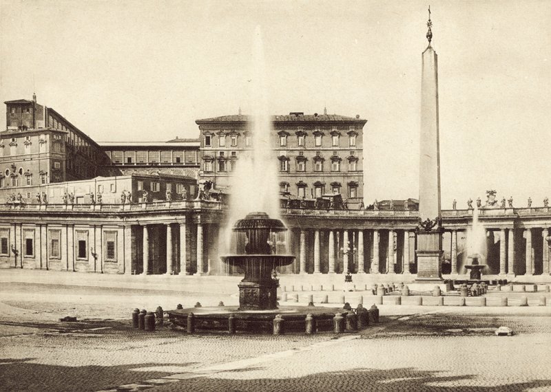 S Peters Square och Vatikanpalatset av Italian Photographer