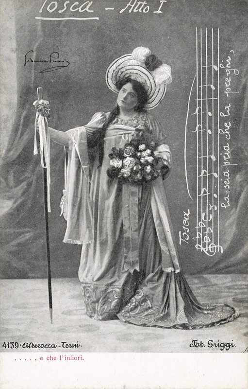 Scen från Tosca (s/v foto) av Italian Photographer