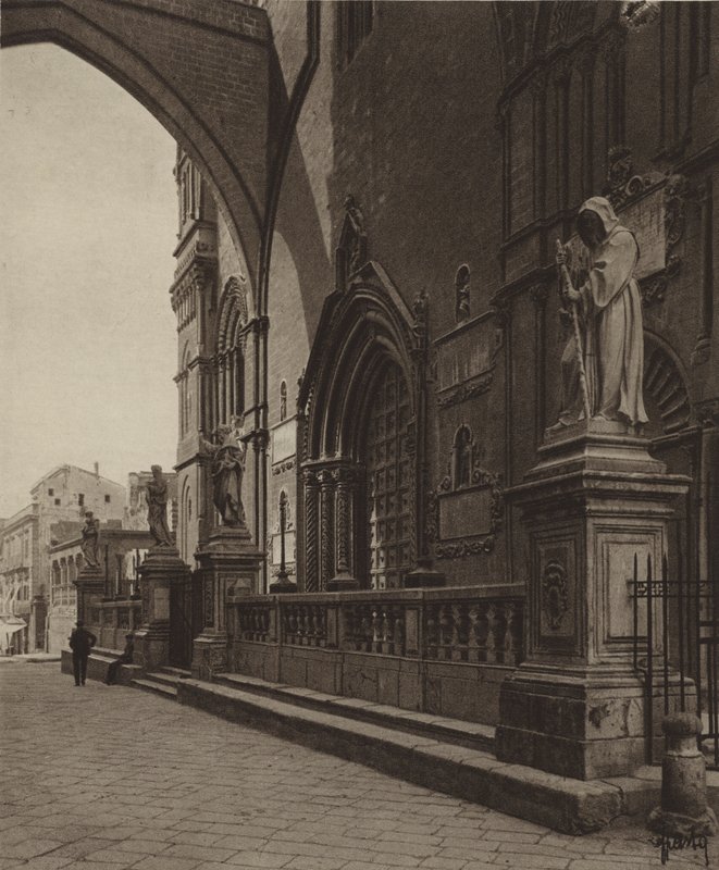 Sicilien / Sicilien: Palermo, Katedralen, detalj (svartvitt foto) av Italian Photographer