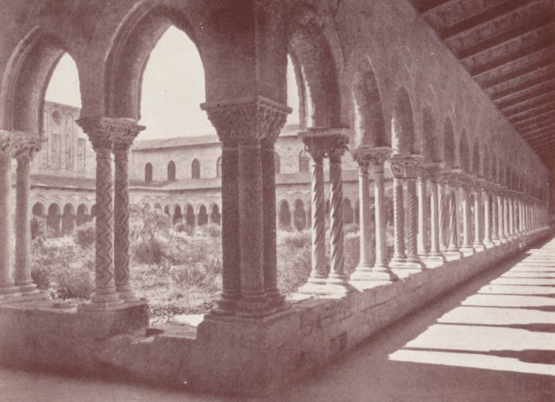 Sicilien: Klostret, Monreale (svartvitt foto) av Italian Photographer