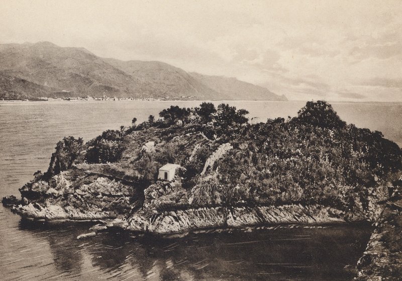 Taormina, Isola S Nicola (svartvitt foto) av Italian Photographer