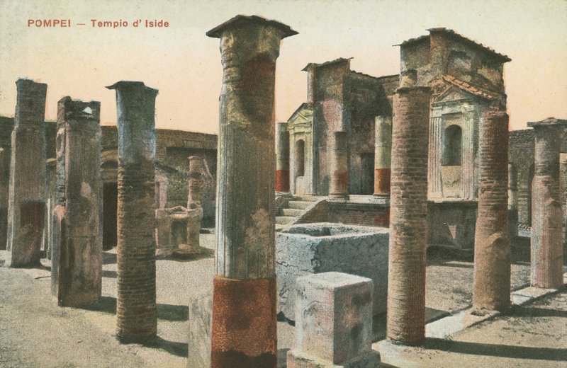 Isis tempel, Pompeji (färgfoto) av Italian Photographer