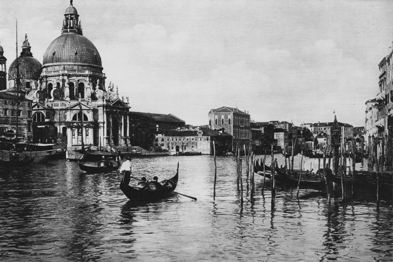 Venedig, Salute Church (s/v foto) av Italian Photographer