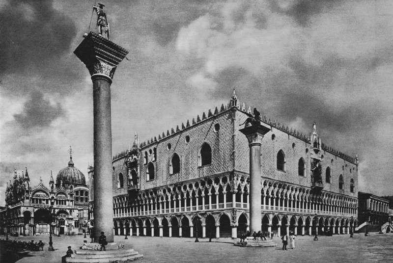 Venedig, Dogepalatset (s/v foto) av Italian Photographer