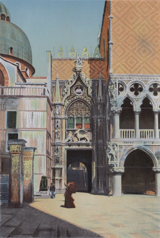 Venedig, Porta della Carta (färgad bild) av Italian Photographer