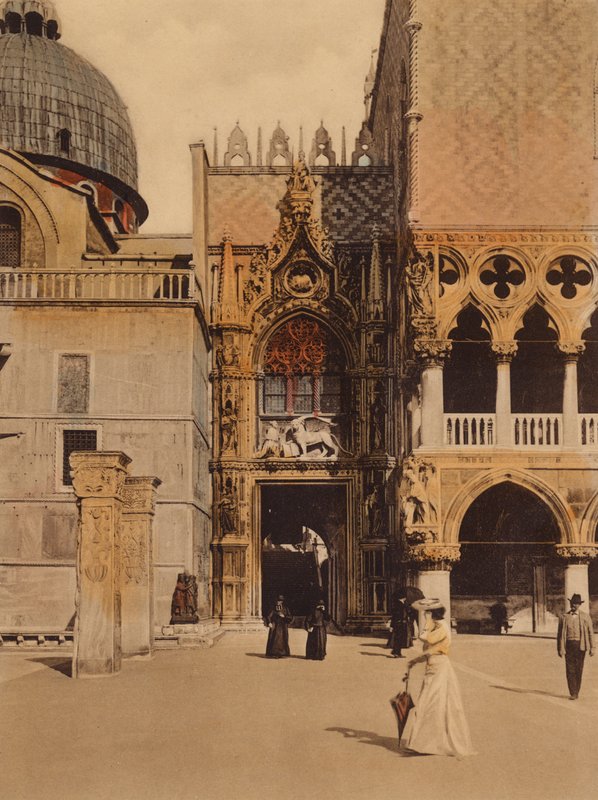 Venedig / Venedig: Porta della Carta (foto i färg) av Italian Photographer