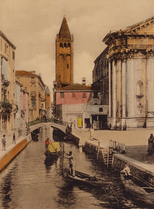 Venezia / Venedig: Rio S Barnaba (foto i färg) av Italian Photographer