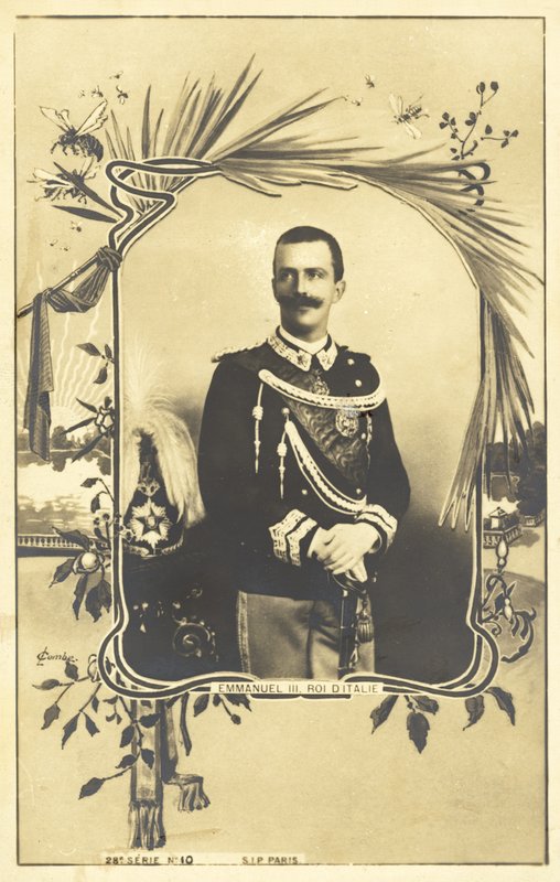Victor Emmanuel III, kung av Italien av Italian Photographer