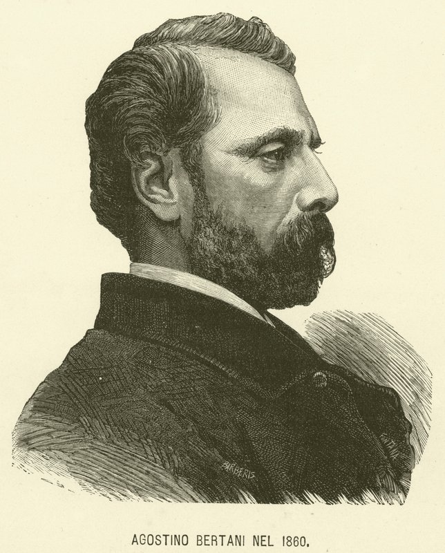 Agostino Bertani 1860 (gravyr) av Italian School