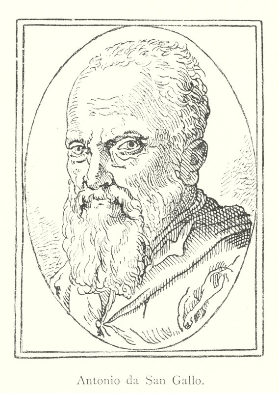 Antonio da San Gallo (gravyr) av Italian School