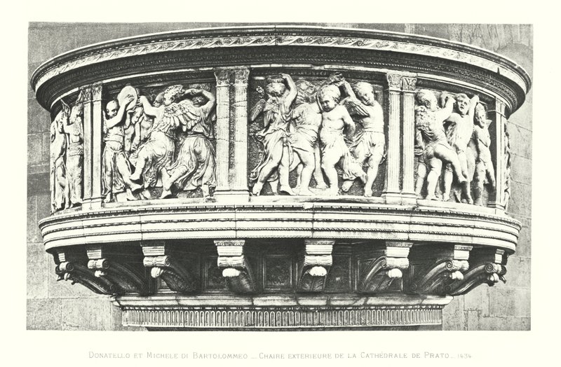 Donatello och Michele di Bartolommeo, Chaire exterieure de la Cathedrale de Prato av Italian School