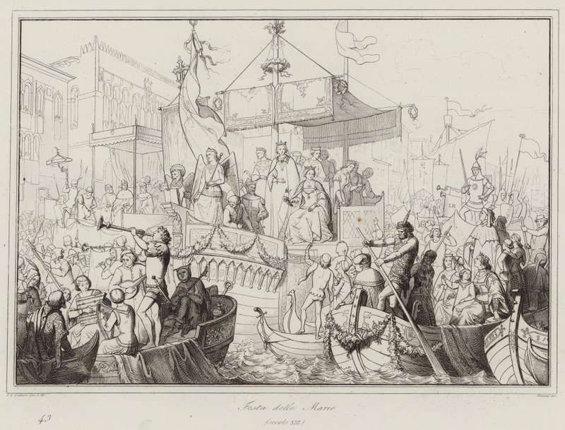 Festa delle Marie, 1200-talet (gravyr) av Italian School