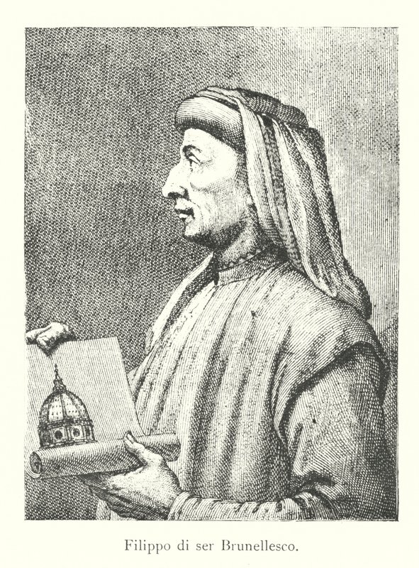 Filippo di ser Brunellesco (gravyr) av Italian School
