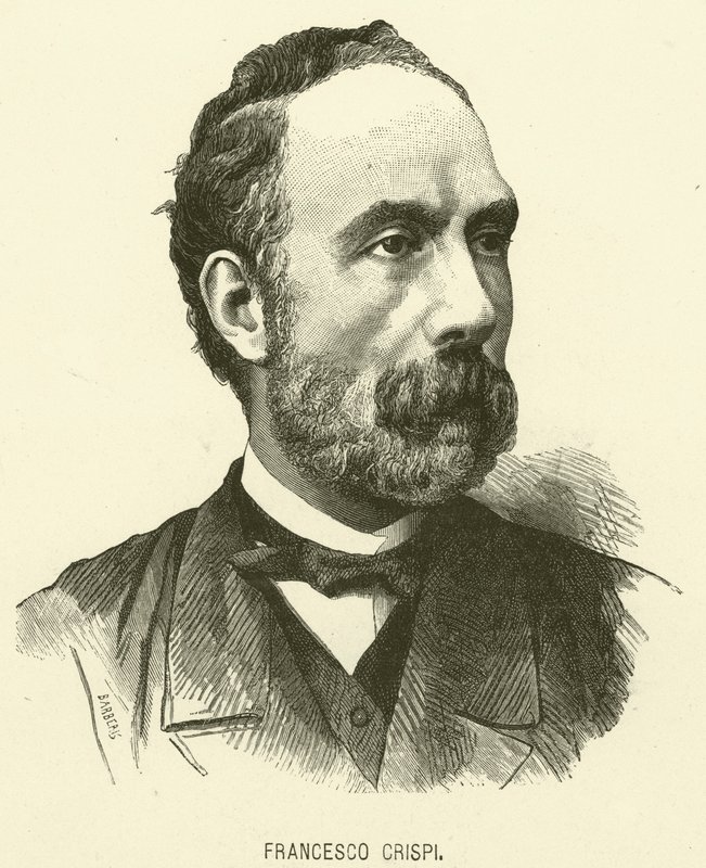 Francesco Crispi (gravyr) av Italian School