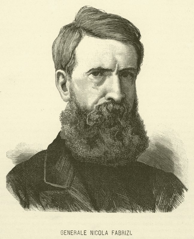 General Nicola Fabrizi (gravyr) av Italian School