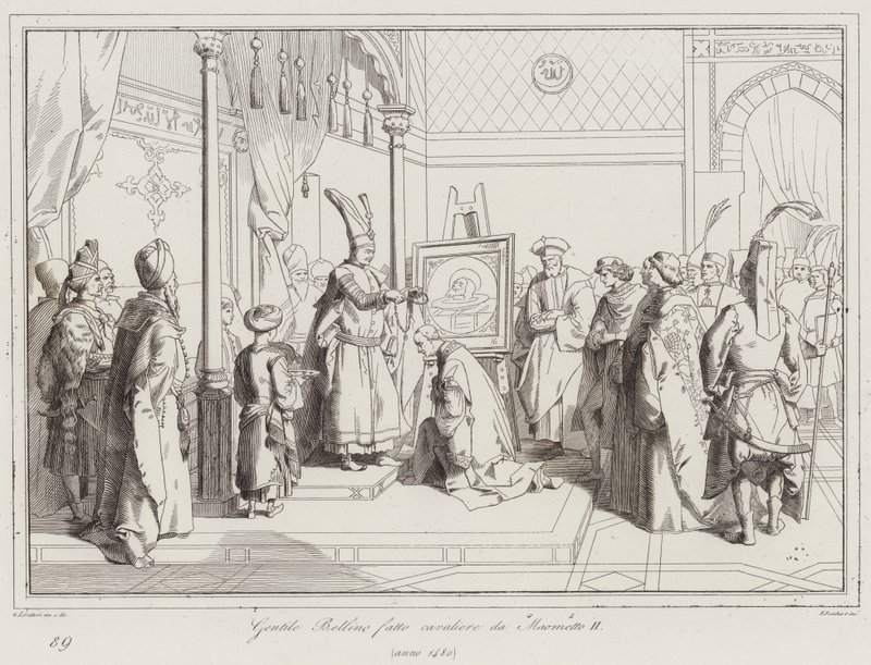 Gentile Bellino adlad av Mohammed II av Italian School