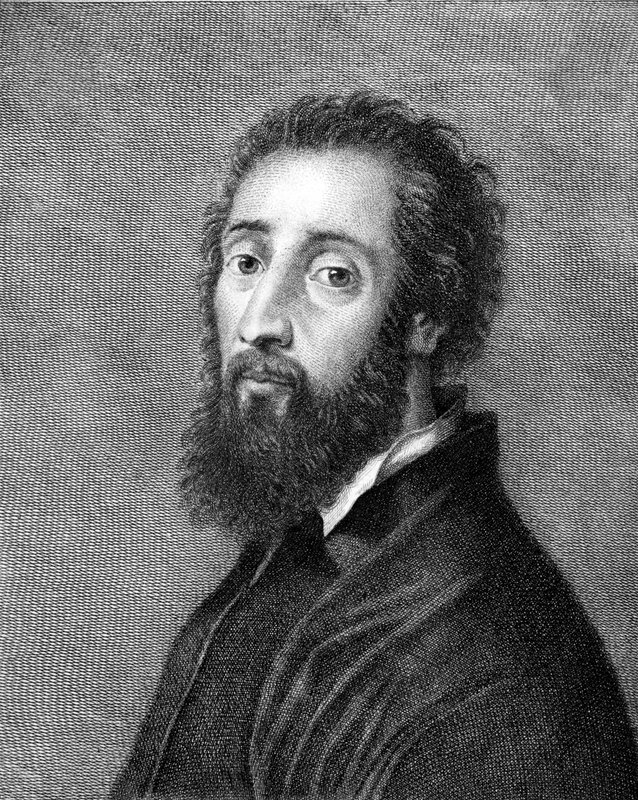 Giulio Romano, italiensk målare och arkitekt (gravyr) av Italian School