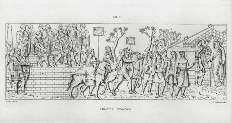 Trajanus kolumn, Trajanus kolumn (gravyr) av Italian School