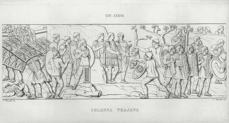 Trajanus kolumn, Trajanus kolumn (gravyr) av Italian School