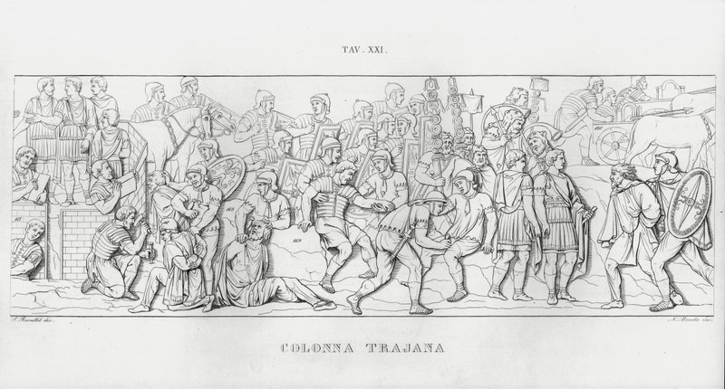 Trajanus kolumn, Trajanus kolumn (gravyr) av Italian School