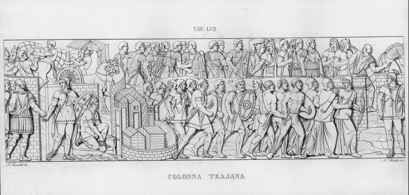 Trajanus kolumn, Trajanus kolumn (gravyr) av Italian School