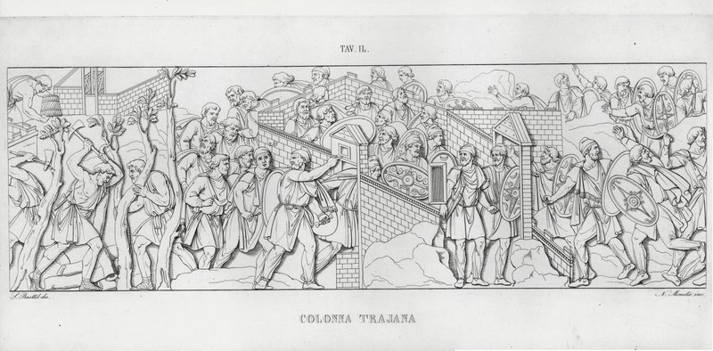 Trajanus kolumn, Trajanus kolumn (gravyr) av Italian School