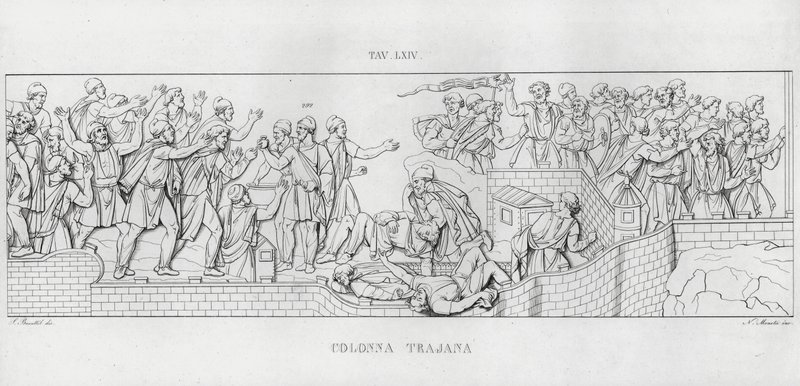 Trajanus kolumn, Trajanus kolumn (gravyr) av Italian School