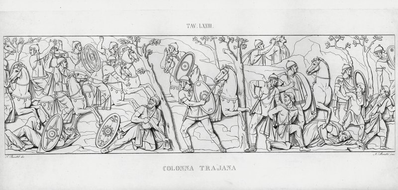Trajanus kolumn, Trajanus kolumn (gravyr) av Italian School